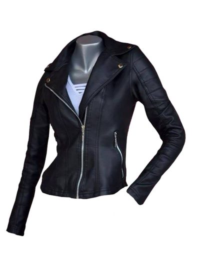 chaqueta chamarra para mujer clasica negro marca syk wear