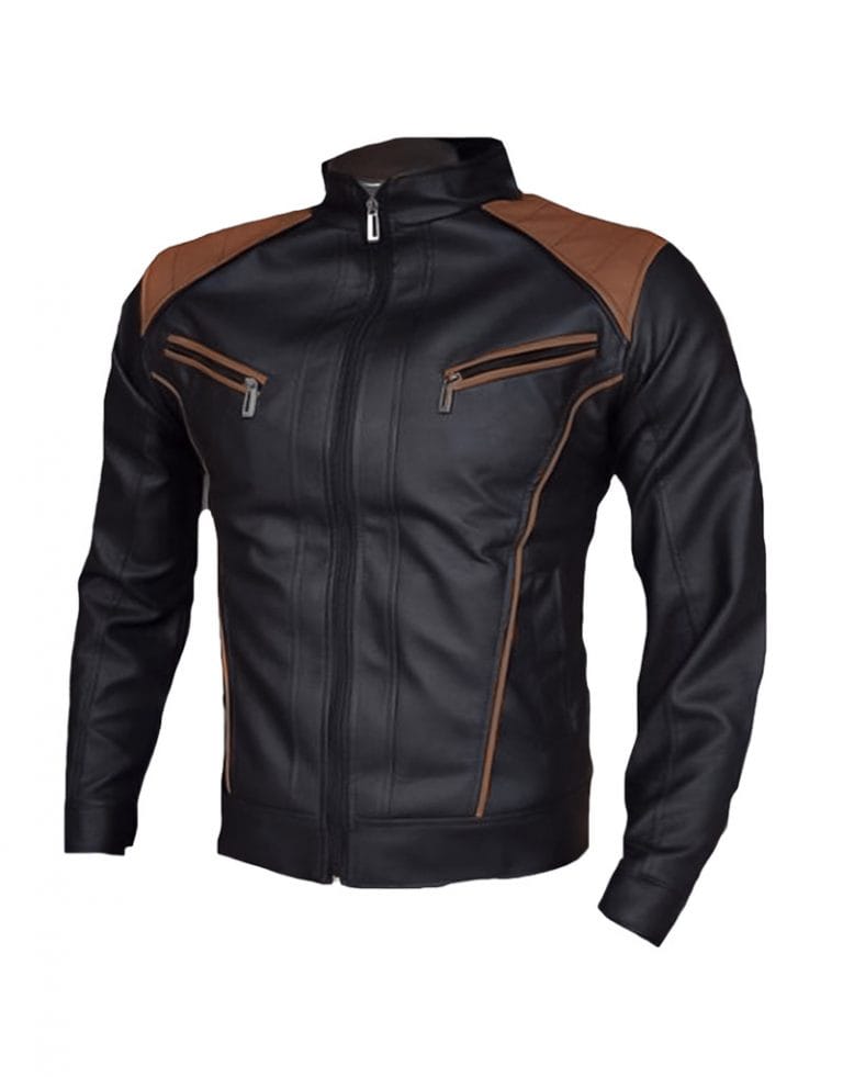 chaqueta hombre filadelfia negro miel marca syk wear