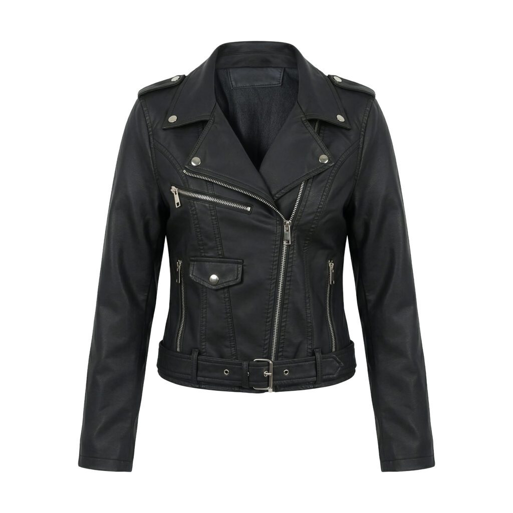 Chamarra Para Mujer Rockera Cuerotex