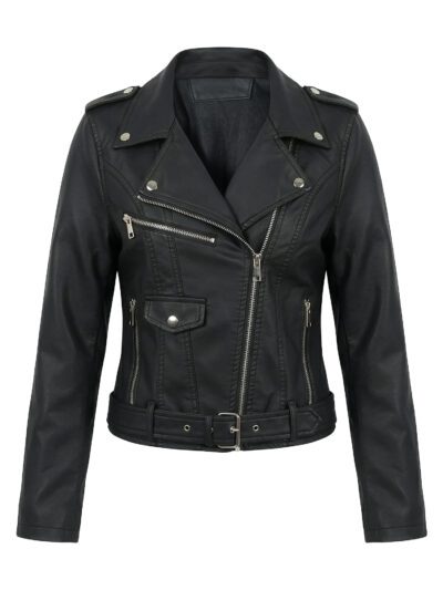 Chamarra Para Mujer Rockera Cuerotex
