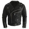 chaqueta hombre de cuero sintetico chamarra glasgow syk wear