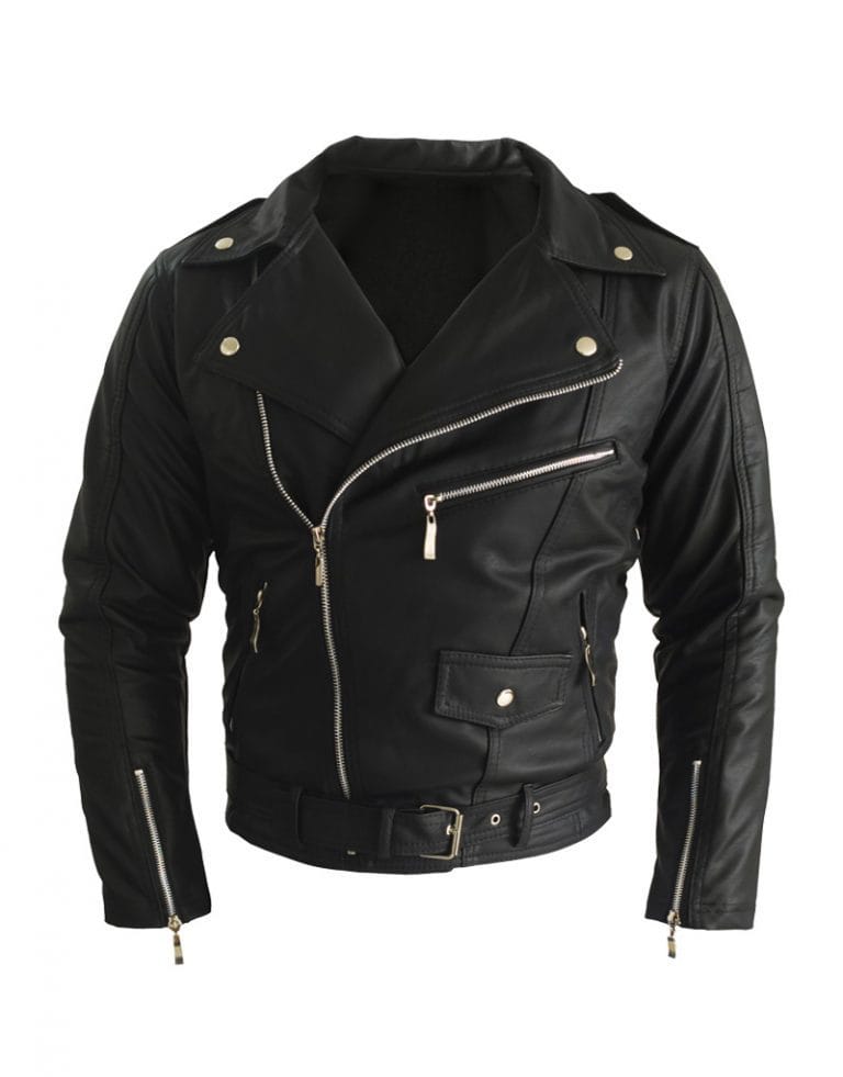 chaqueta hombre de cuero sintetico chamarra glasgow syk wear