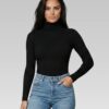 Buzo Saco Cuello Tortuga Vinotinto Para Mujer - Imagen 4