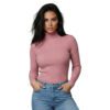 Buzo Saco Cuello Tortuga Vinotinto Para Mujer - Imagen 3