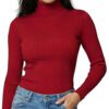 Buzo Cuello Tortuga Negro Para Mujer - Imagen 5