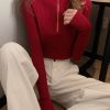 buzo saco cremallera vinotinto marca syk wear