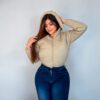 Chaqueta Impermeable Para Mujer Con Capota Gris - Imagen 4