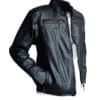 Chaqueta de cuerotex moscow negro marca syk wear