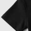 Blusa Basica Corta En Rib Unicolor - Imagen 4