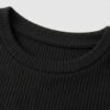 Blusa Basica Corta En Rib Unicolor - Imagen 3