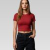 Blusa Basica Corta En Rib Unicolor - Imagen 5