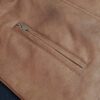 chaqueta cuerotex miel denver detalle
