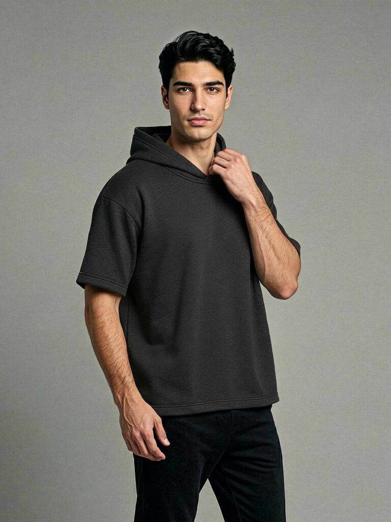 Camiseta Con Capota Oversize Modelo