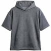 Camiseta Con Capota Oversize Para Hombre Gris - Imagen 2