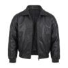 Chaqueta Para Hombre Bomber Cuerotex Oversize Negra