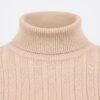 Buzo Saco Cuello Tortuga Corto Beige - Imagen 3