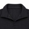 Blusa Basica Corta En Rib Cuello Polo Negro - Imagen 2