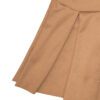 Mini Falda Plisada Pretina Ancha Beige - Imagen 3